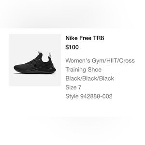Womens Nike Free TR8 Sneakers